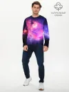 Мужской лонгслив базовый / Космос