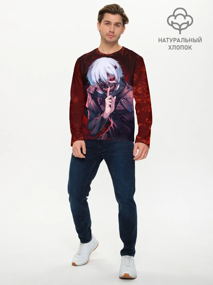 Мужской лонгслив базовый / Токийский Гуль