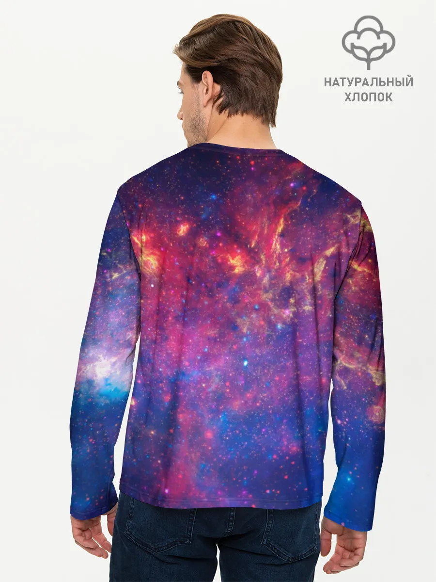 Мужской лонгслив базовый / Космос