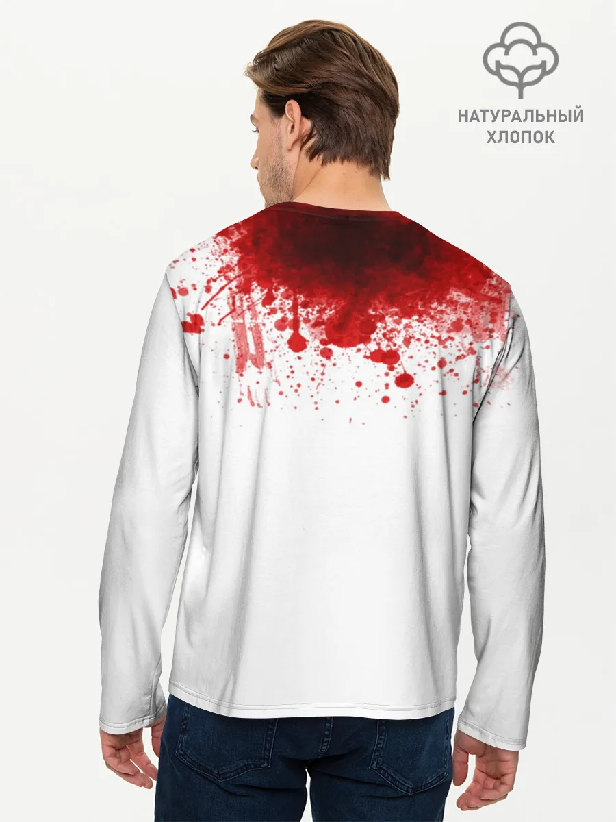 Мужской лонгслив базовый / Кровь