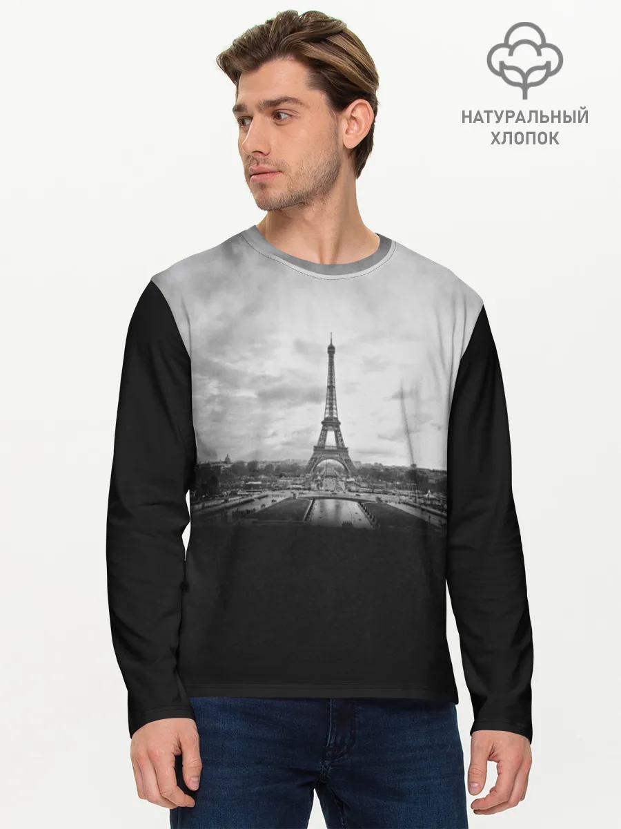 Мужской лонгслив базовый / Париж