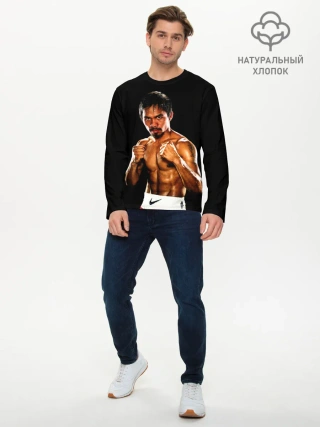Мужской лонгслив базовый / Менни Пакьяо