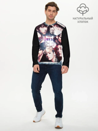 Мужской лонгслив базовый / Bts