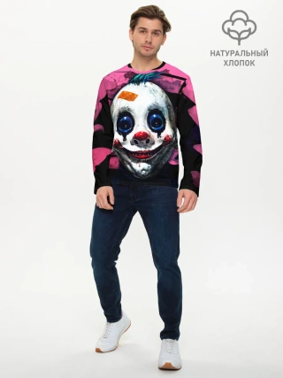 Мужской лонгслив базовый / Клоун