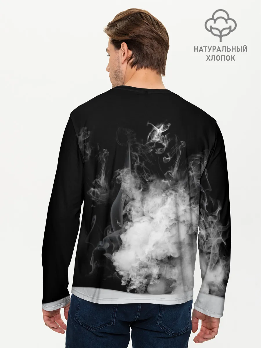Мужской лонгслив базовый / Skull