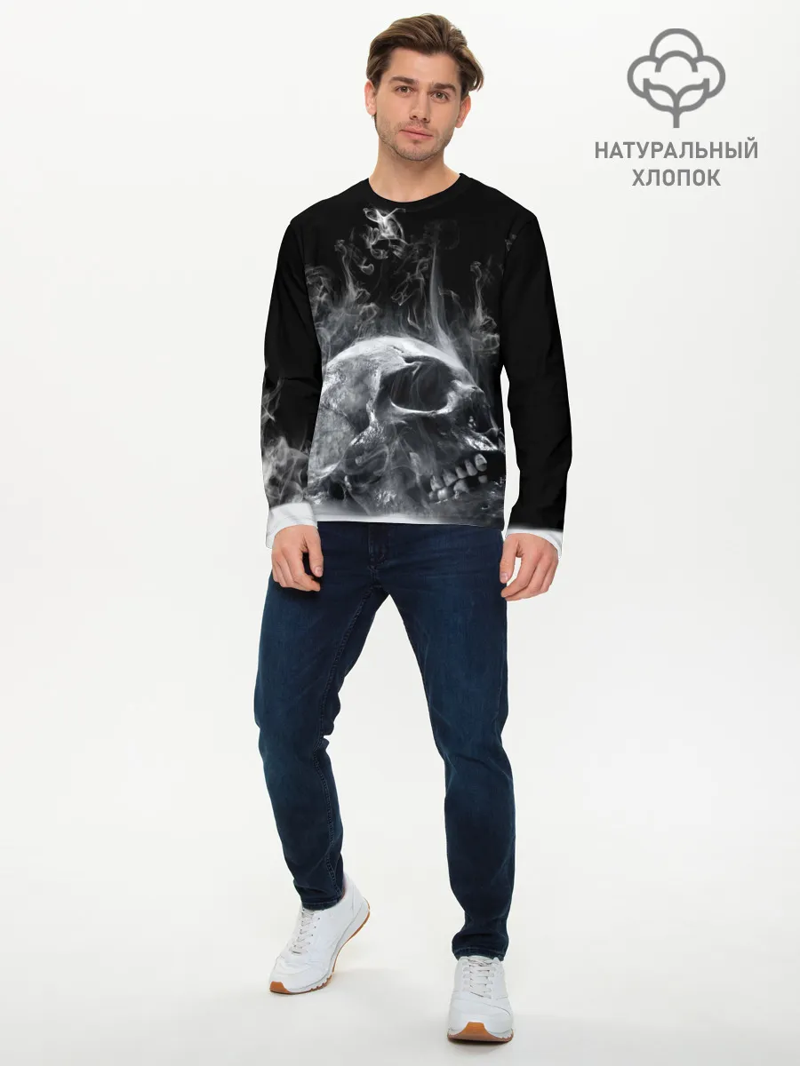 Мужской лонгслив базовый / Skull