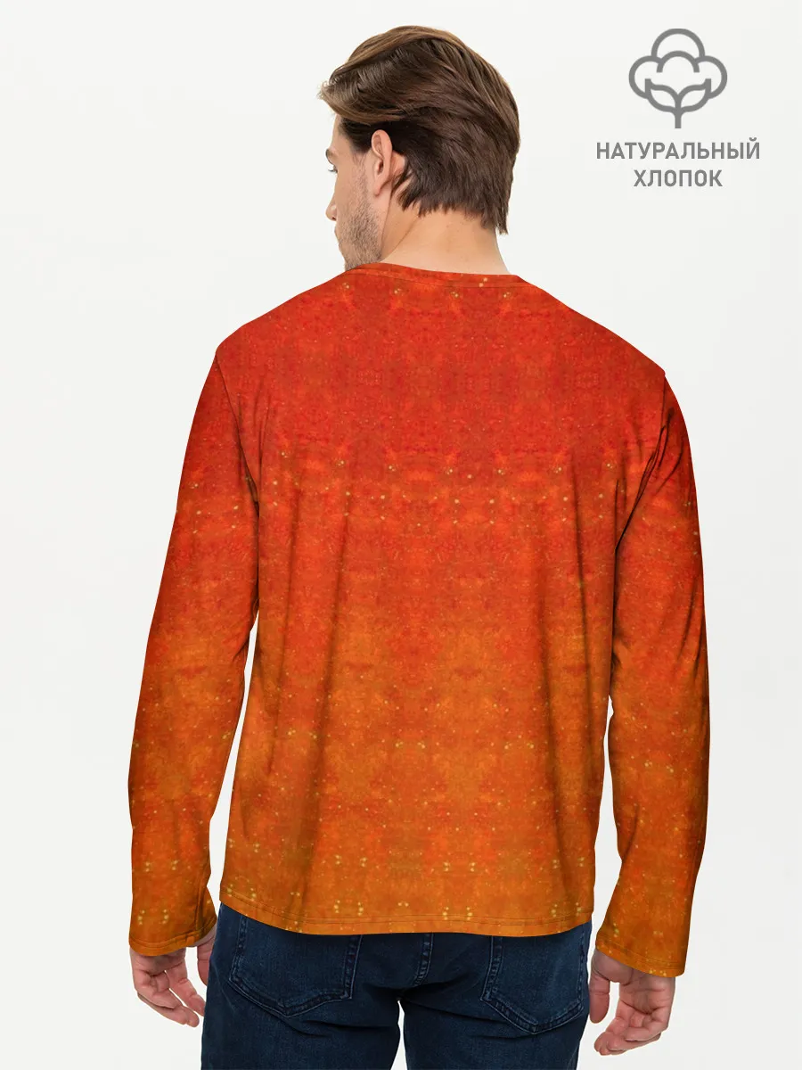 Мужской лонгслив базовый / Скелет с гитарой