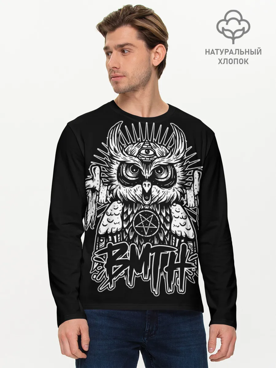 Мужской лонгслив базовый / Bring Me The Horizon