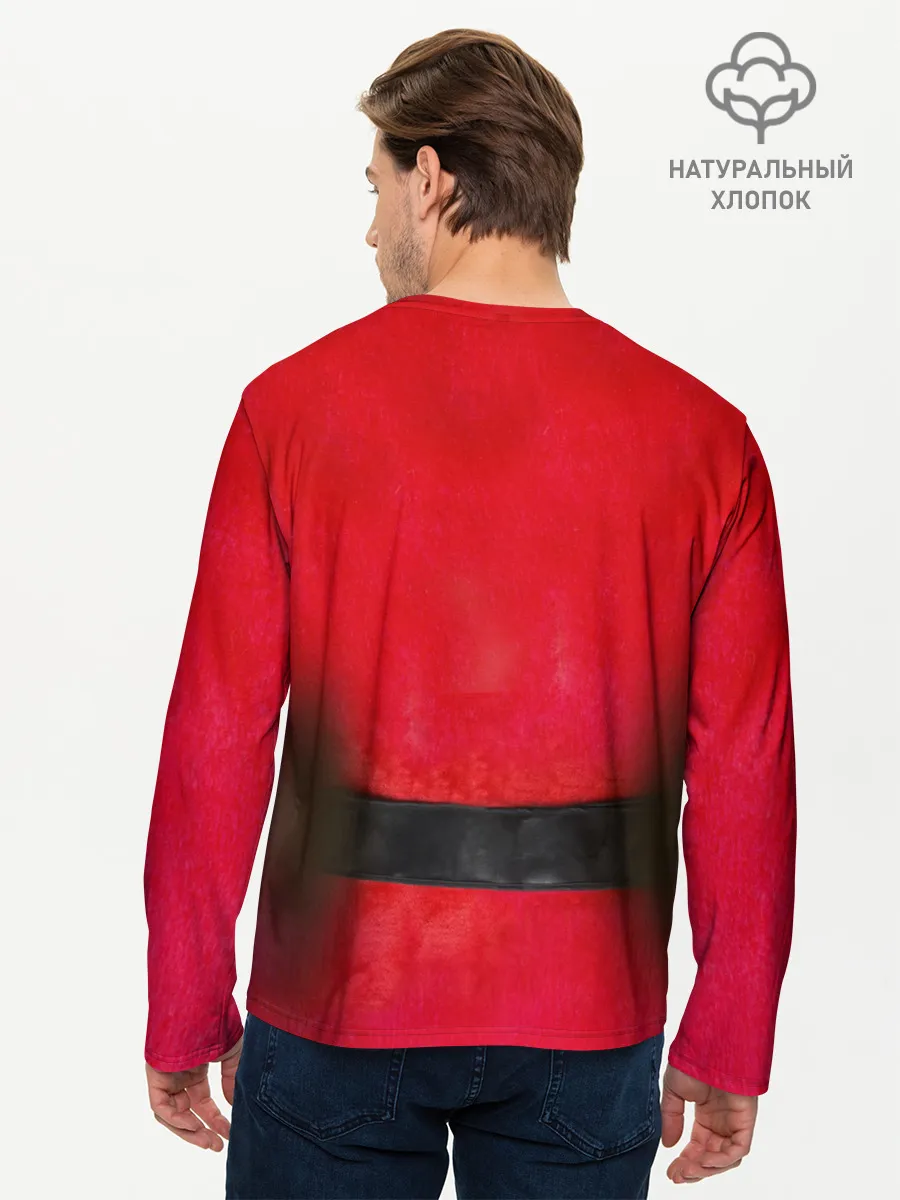 Мужской лонгслив базовый / Дед мороз