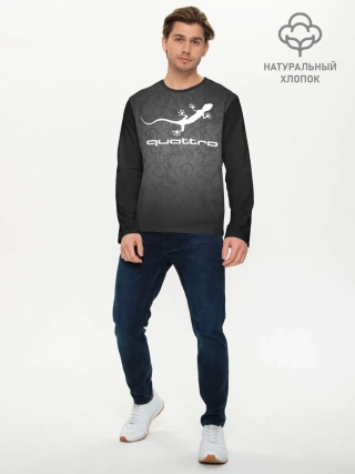 Мужской лонгслив базовый / Audi qauttro