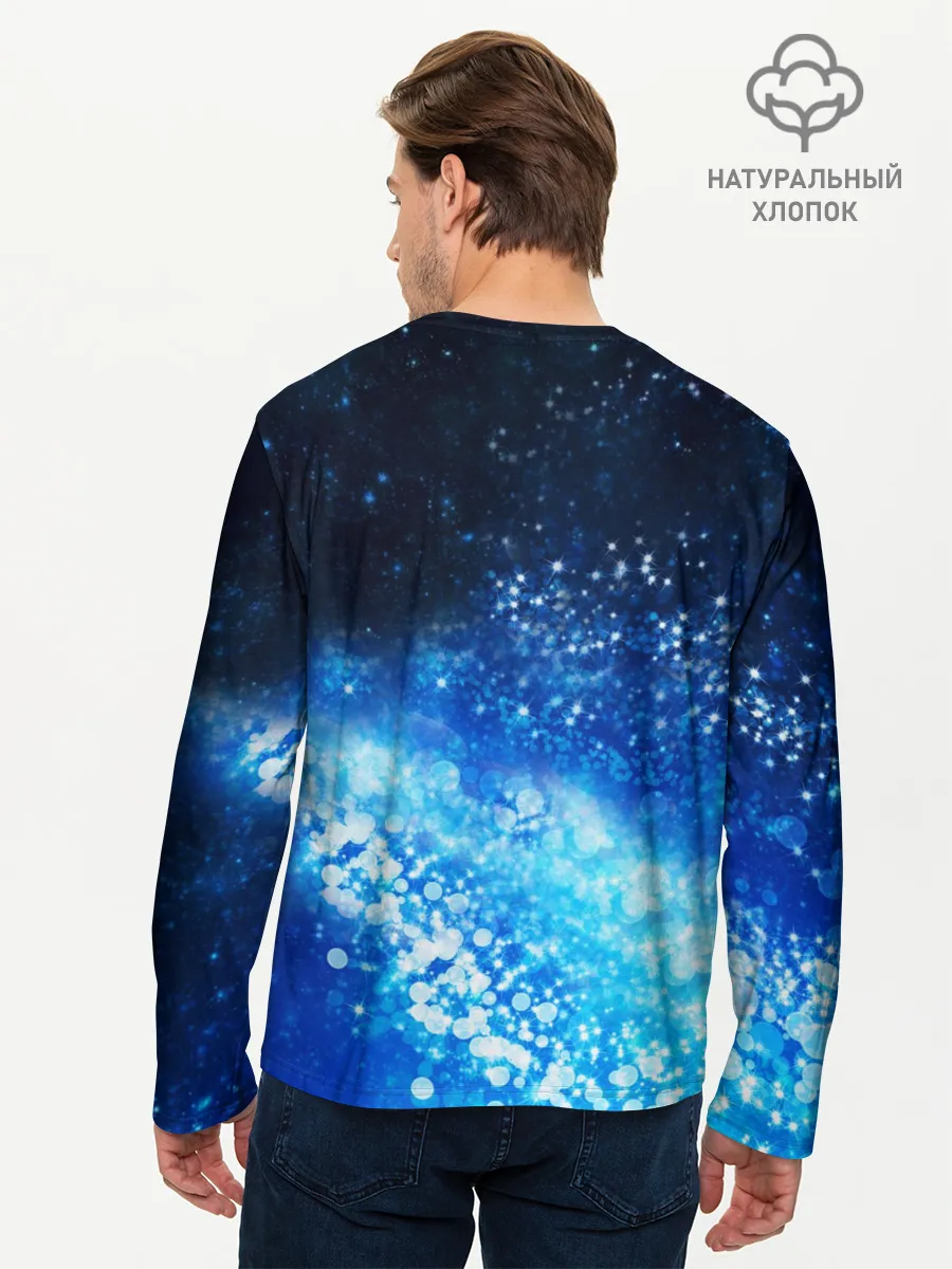 Мужской лонгслив базовый / Новогодний олень