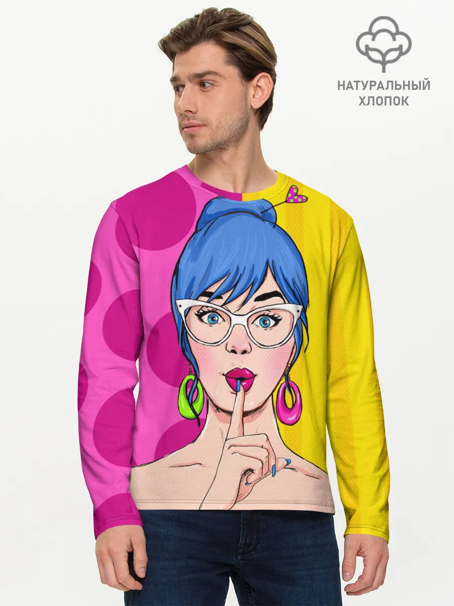 Мужской лонгслив базовый / POP ART
