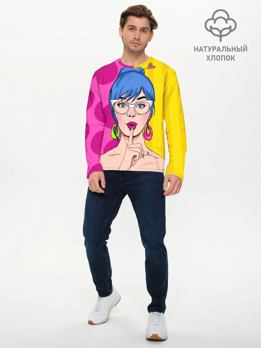 Мужской лонгслив базовый / POP ART