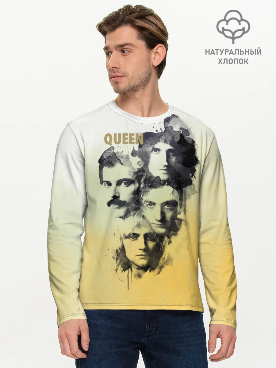 Мужской лонгслив базовый / Queen группа