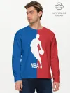 Мужской лонгслив базовый / Эмблема NBA