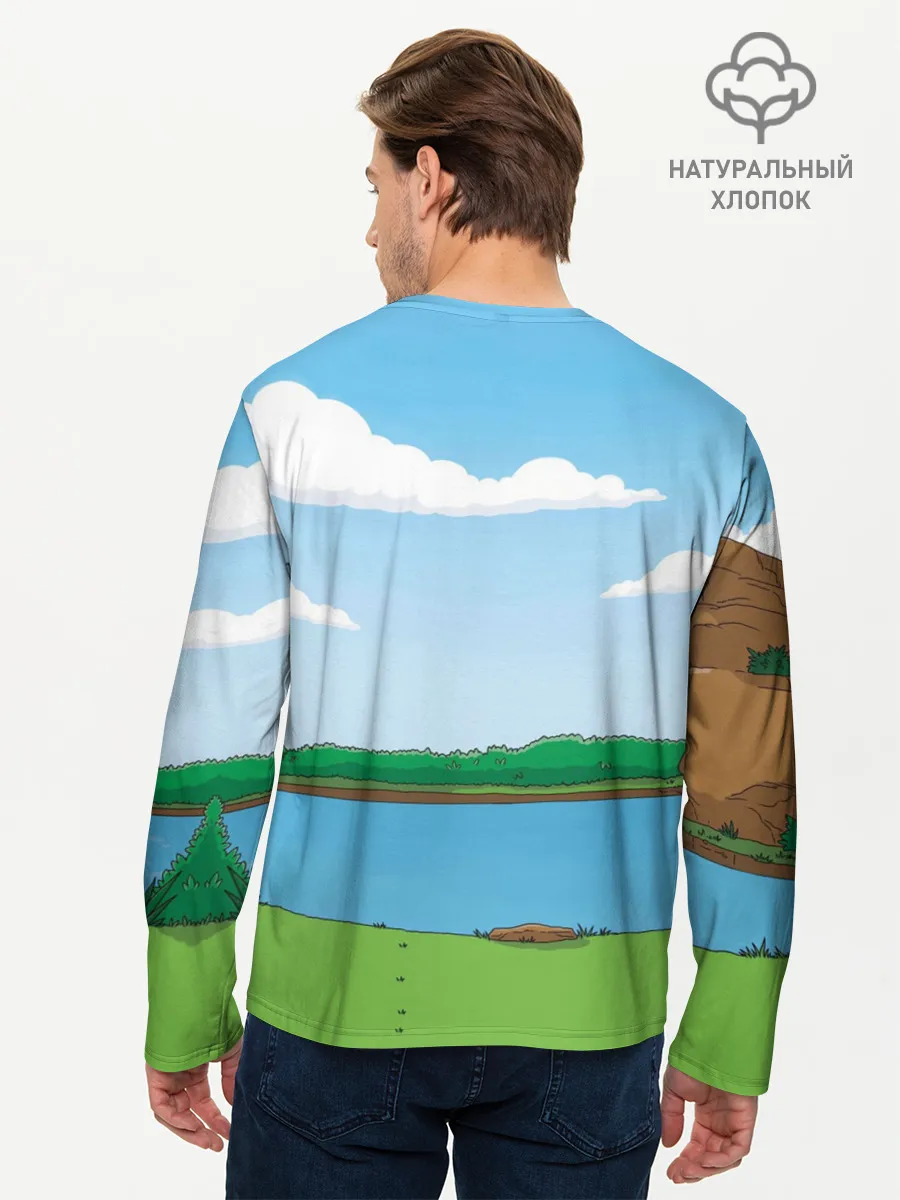 Мужской лонгслив базовый / The simpsons