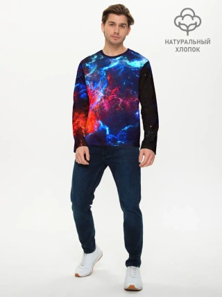 Мужской лонгслив базовый / Космос