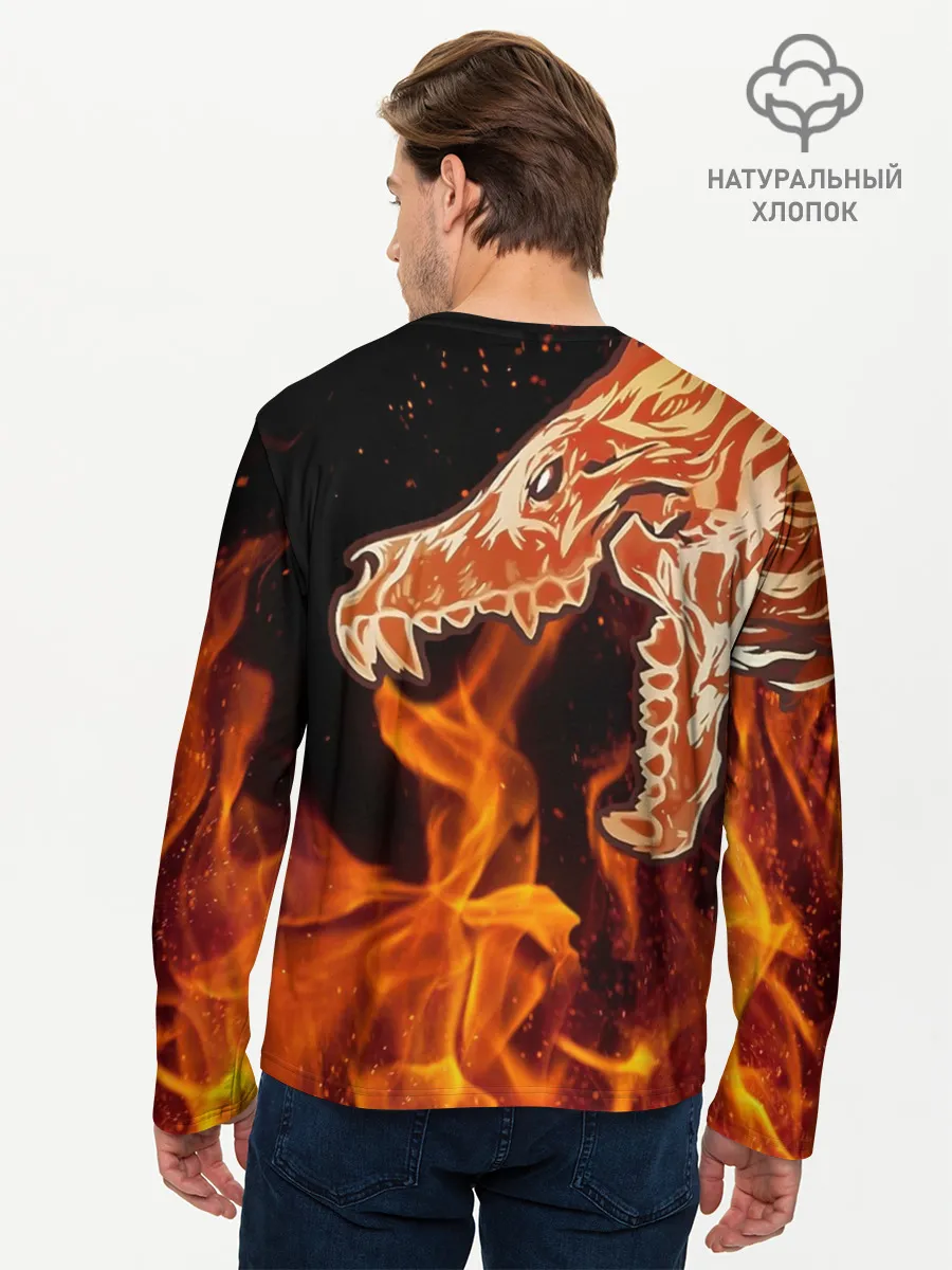 Мужской лонгслив базовый / Вой