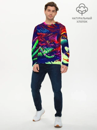 Мужской лонгслив базовый / Hyper beast