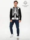 Мужской лонгслив базовый / Скелет