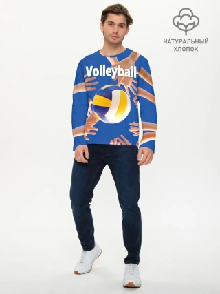 Мужской лонгслив базовый / Волейбол 24