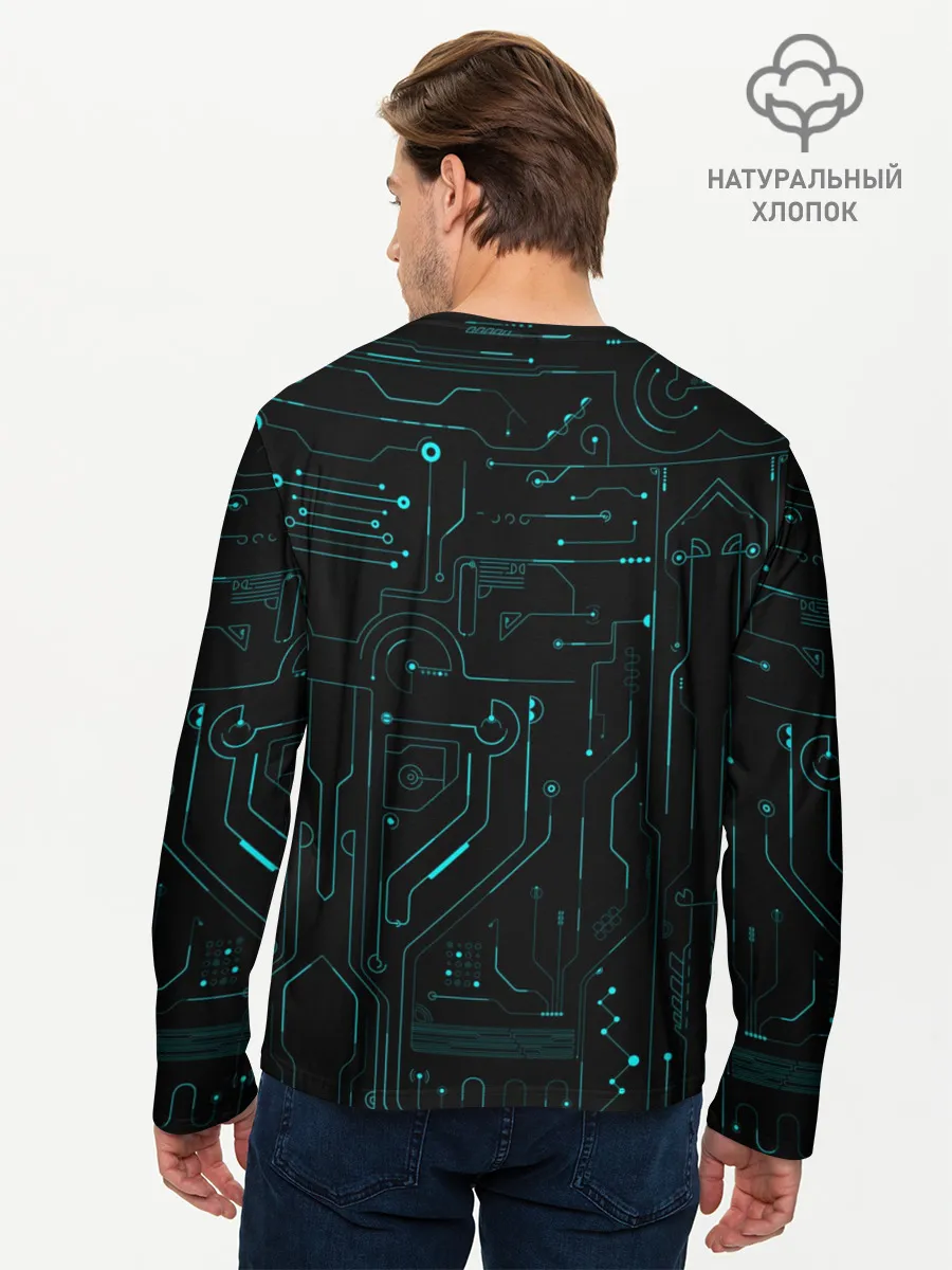 Мужской лонгслив базовый / Hi-Tech