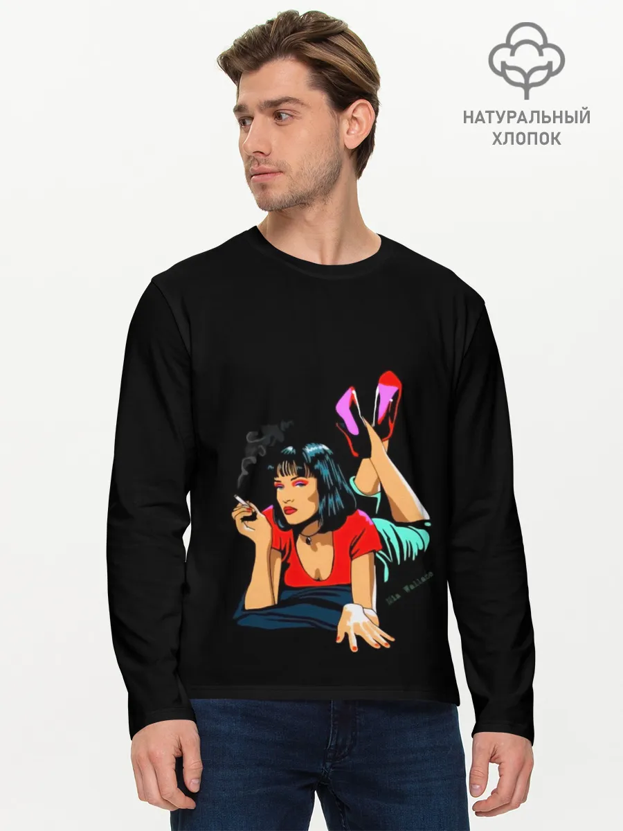 Мужской лонгслив базовый / Pulp Fiction