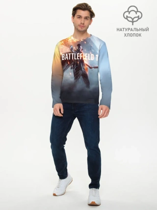 Мужской лонгслив базовый / Battlefield 1 | Под дирижаблем