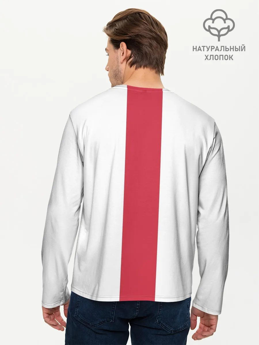 Мужской лонгслив базовый / Сборная Польша