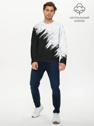 Мужской лонгслив базовый / Краска и ничего лишнего!