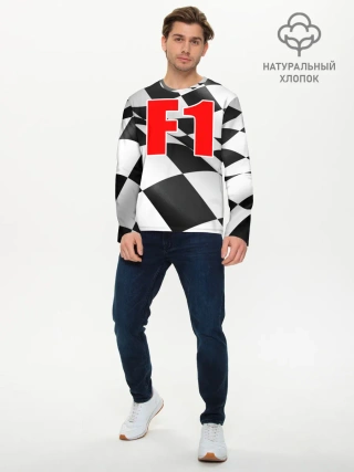 Мужской лонгслив базовый / Формула 1