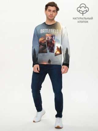 Мужской лонгслив базовый / Battlefield 1