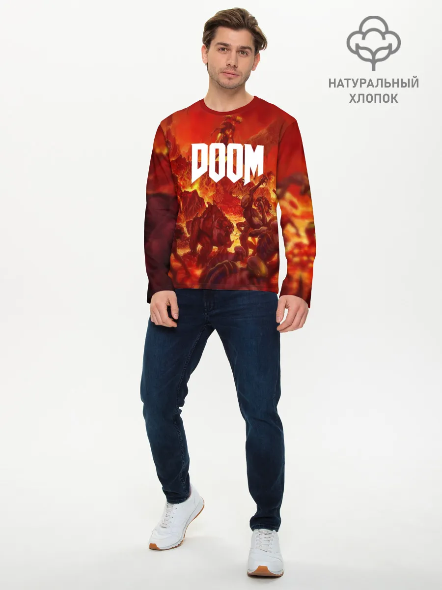 Мужской лонгслив базовый / DOOM