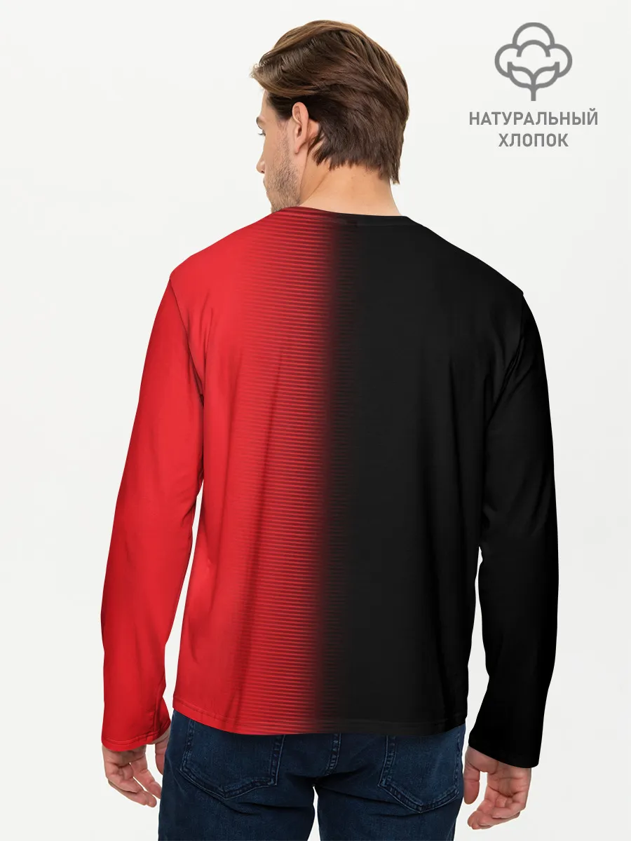 Мужской лонгслив базовый / AC MILAN