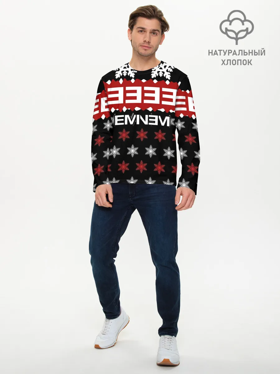 Мужской лонгслив базовый / Праздничный Eminem