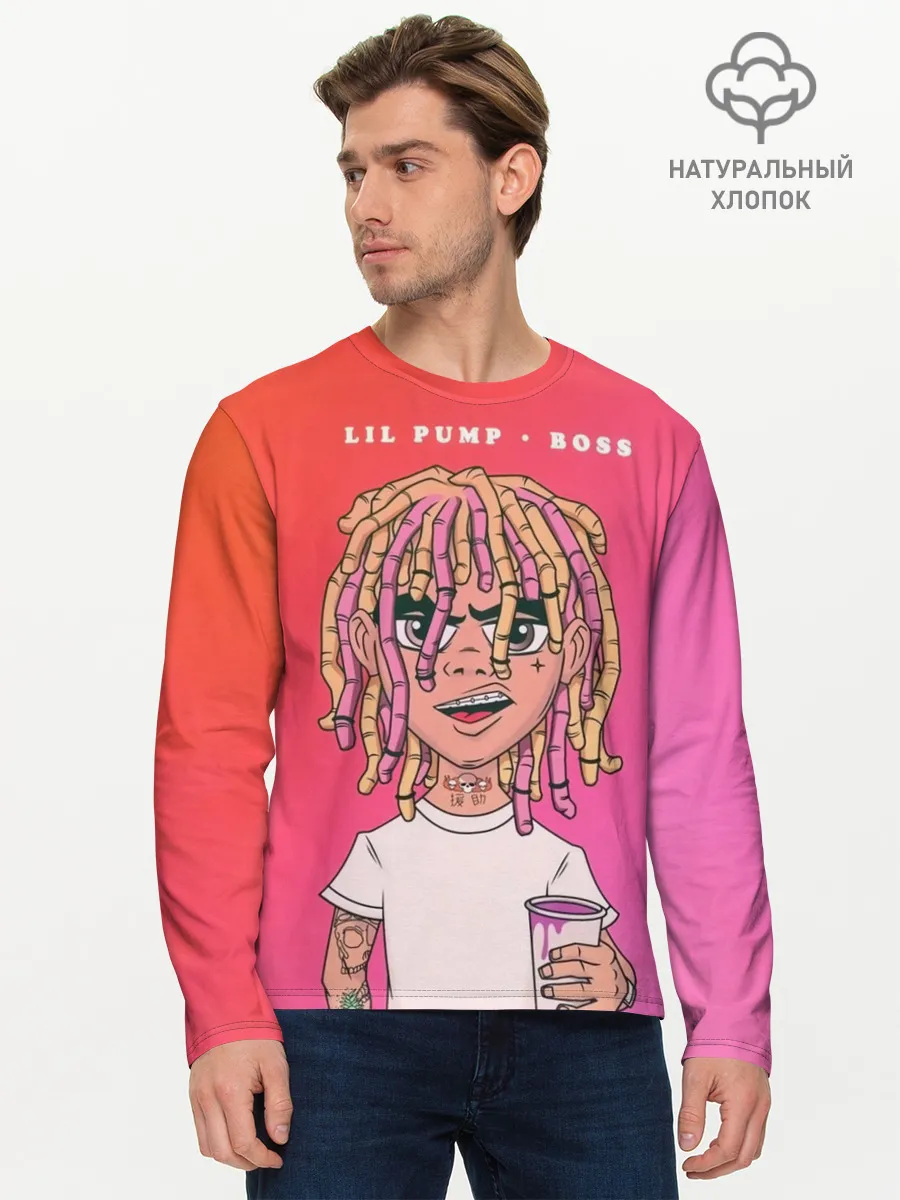 Мужской лонгслив базовый / Lil Pump Boss