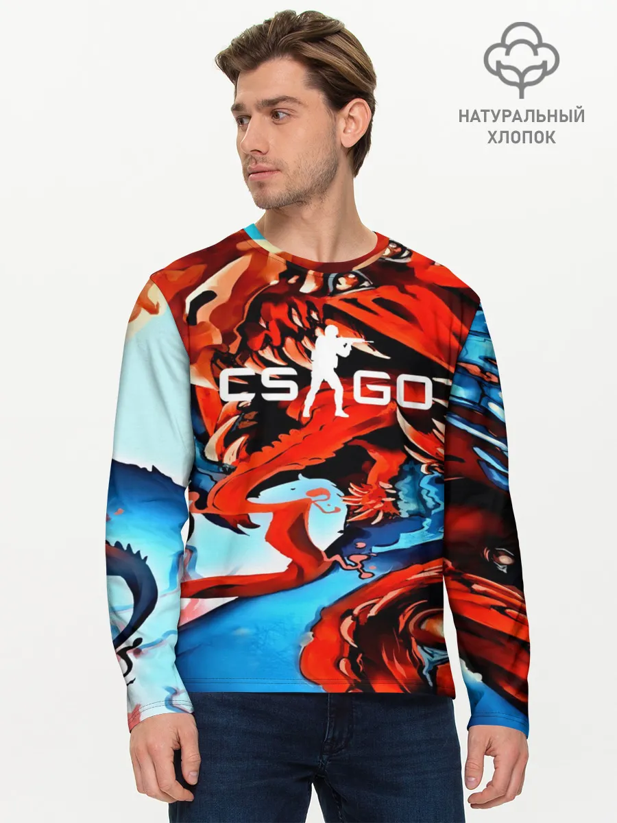 Мужской лонгслив базовый / CS GO Hyper Beast