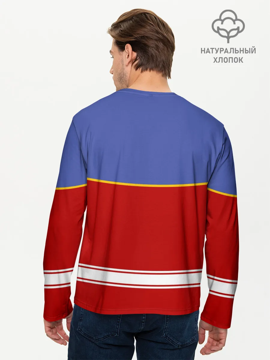 Мужской лонгслив базовый / Хоккеист Иван