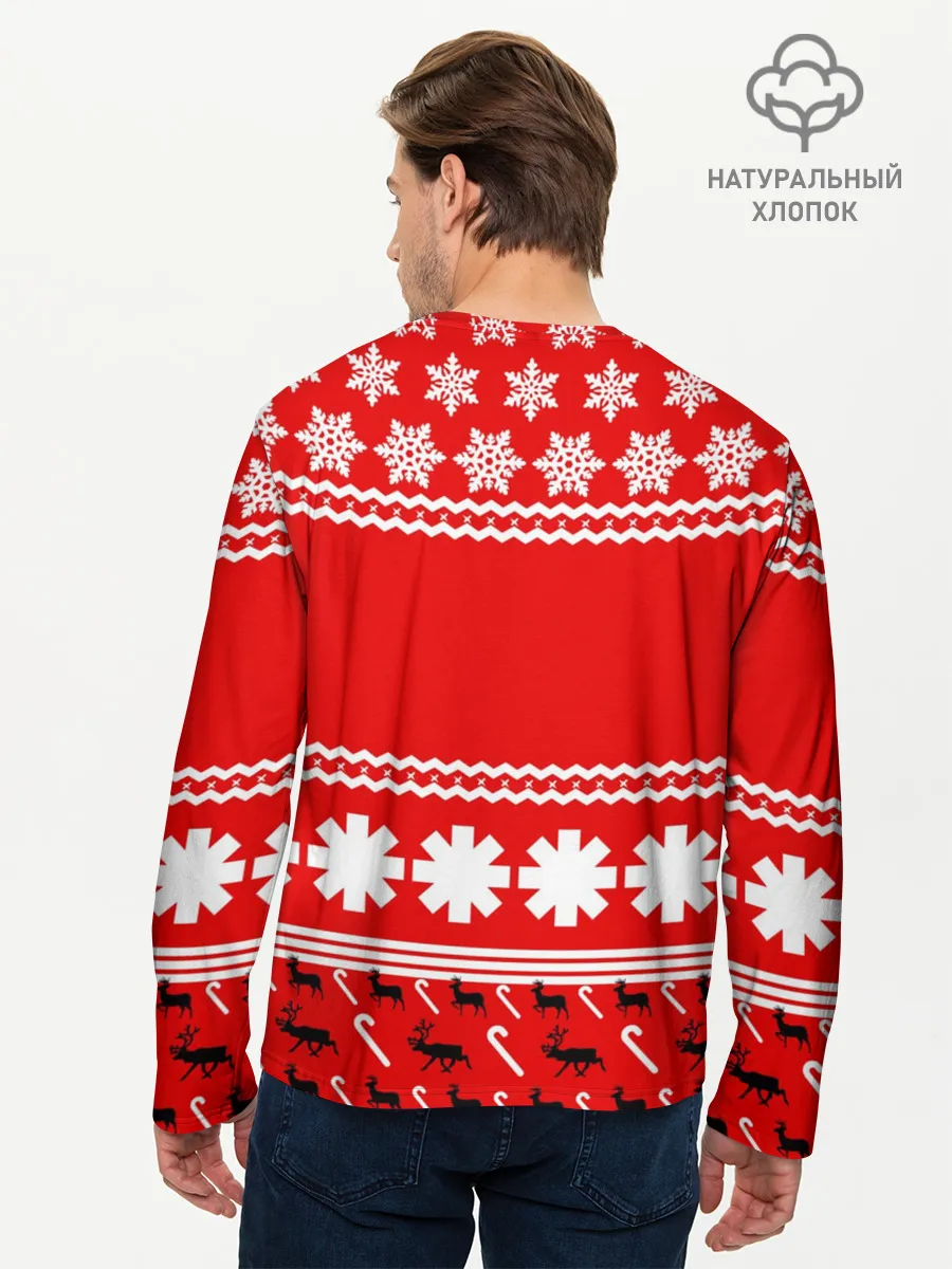 Мужской лонгслив базовый / Праздничный RHCP