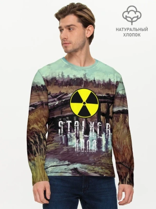 Мужской лонгслив базовый / S.T.A.L.K.E.R КОЛЯ