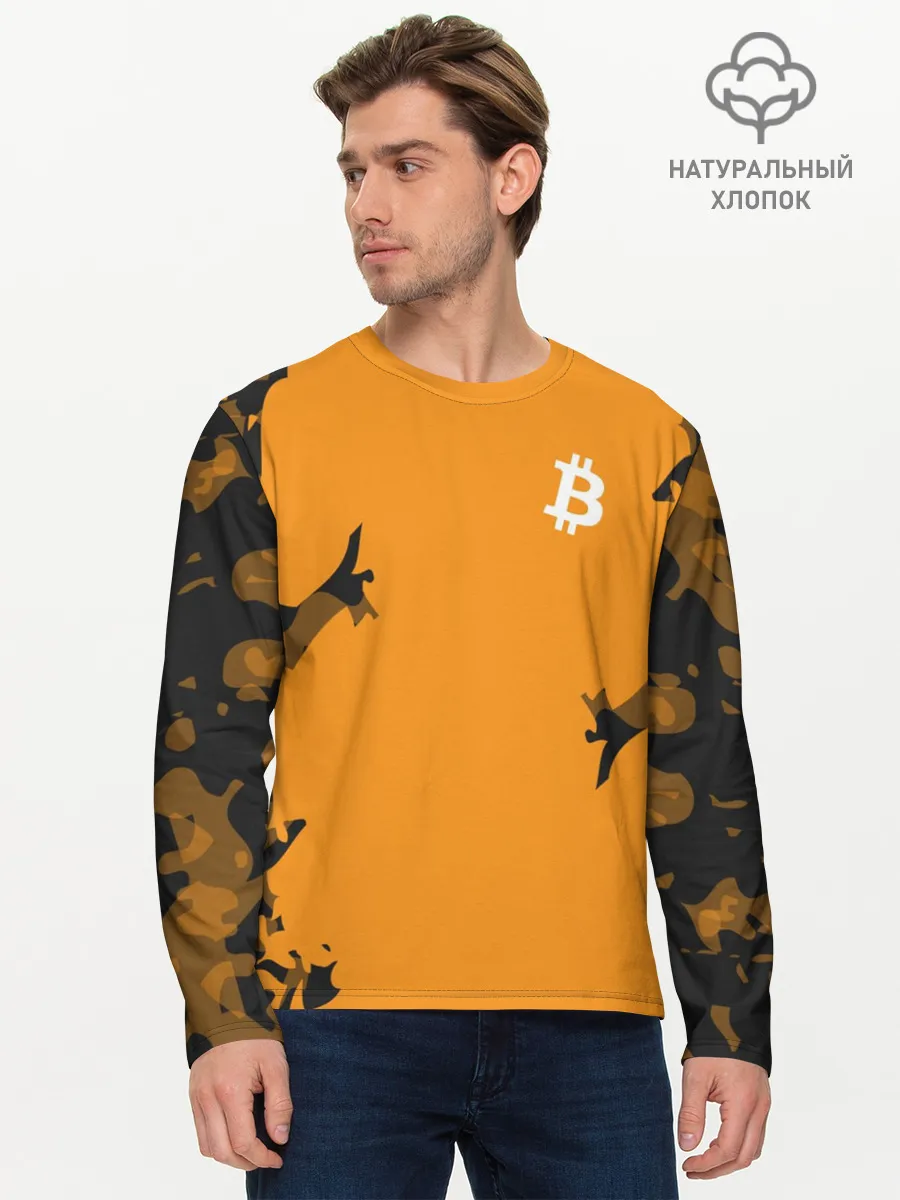Мужской лонгслив базовый / БИТКОИН | BITCOIN