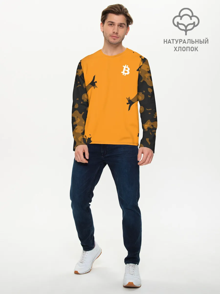Мужской лонгслив базовый / БИТКОИН | BITCOIN