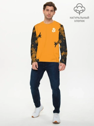 Мужской лонгслив базовый / БИТКОИН | BITCOIN