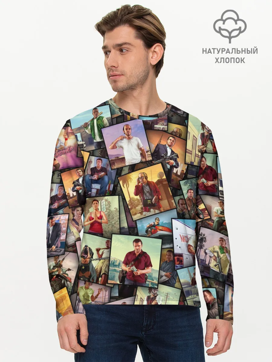 Мужской лонгслив базовый / GTA