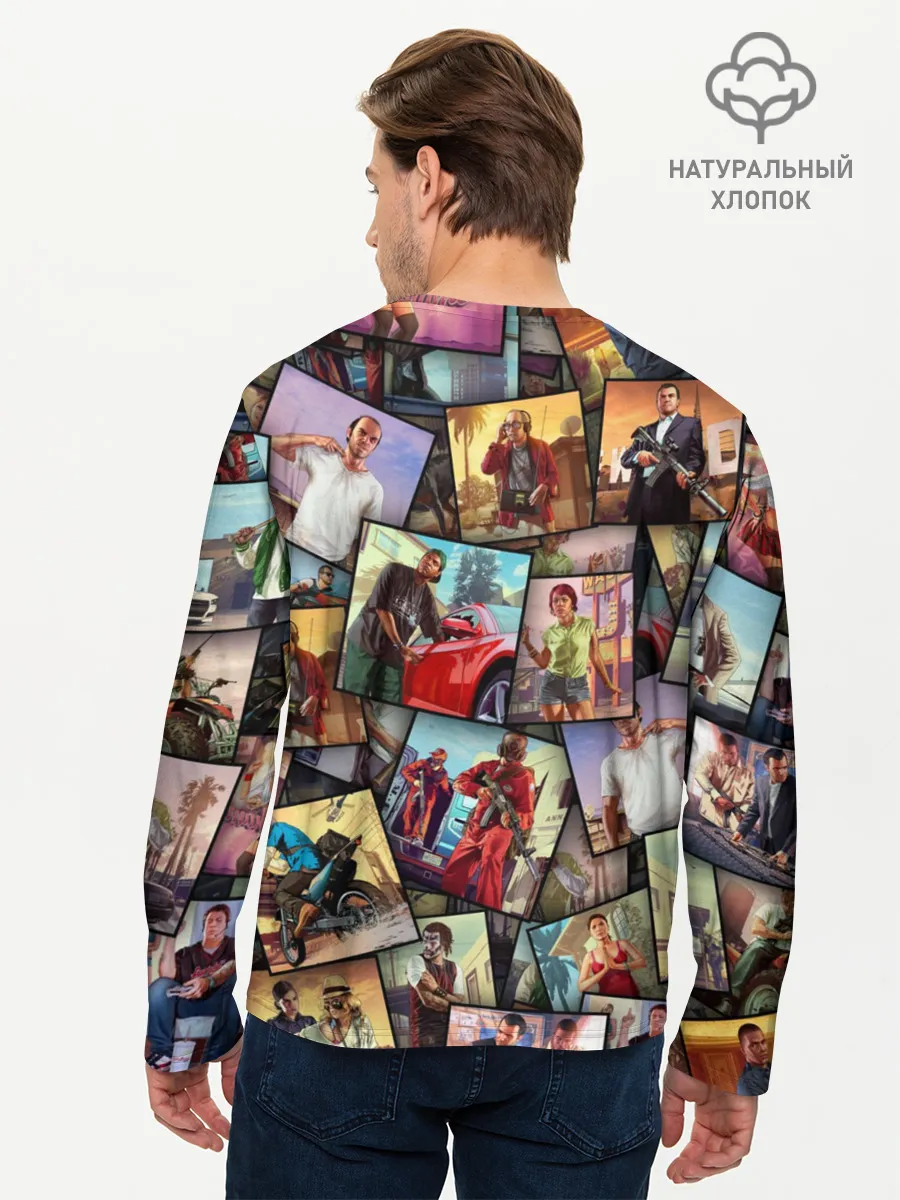 Мужской лонгслив базовый / GTA