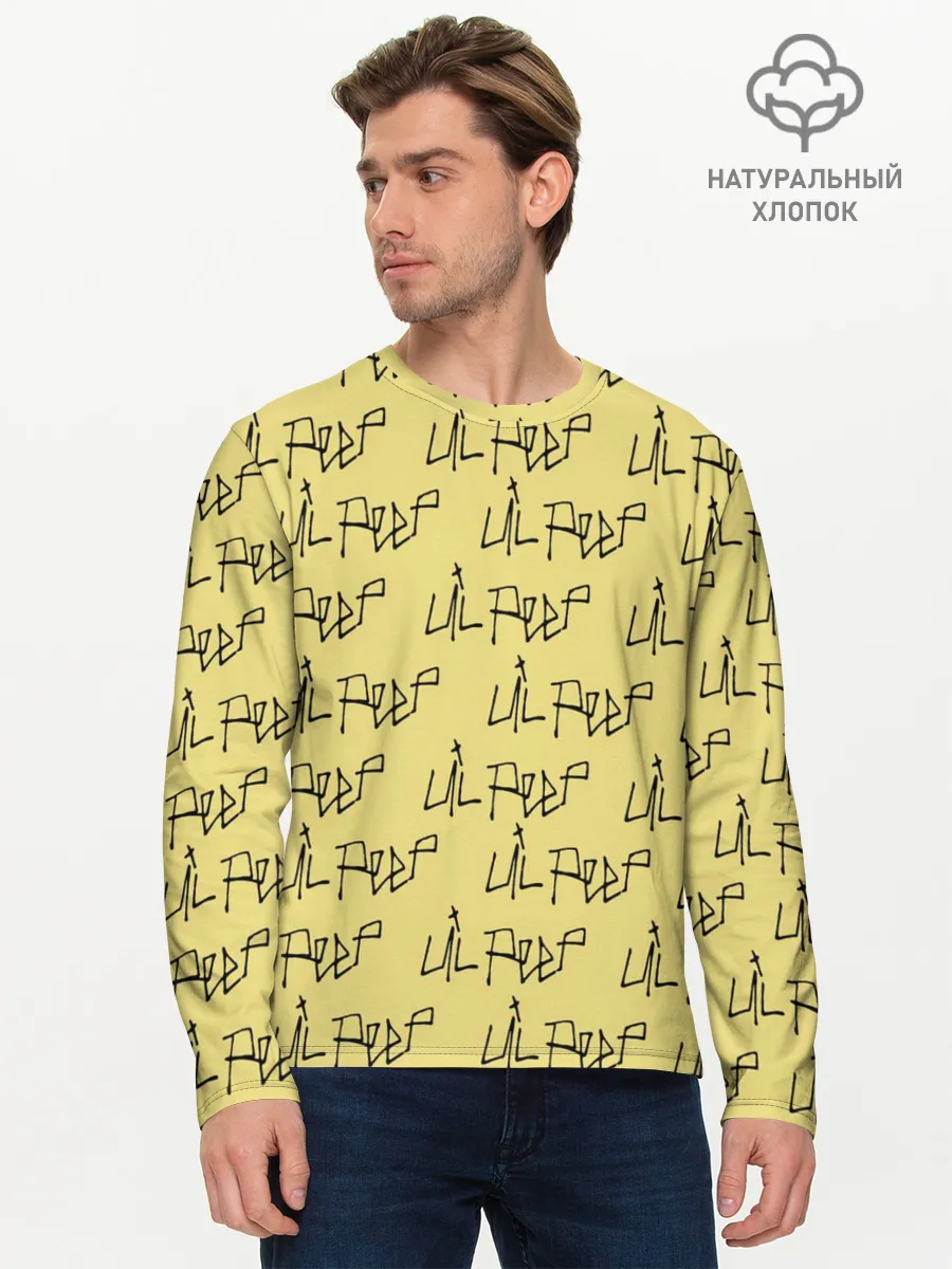 Мужской лонгслив базовый / LiL PEEP Pattern