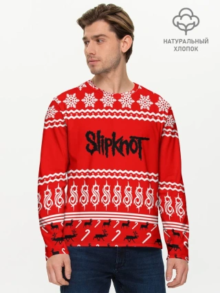 Мужской лонгслив базовый / Праздничный Slipknot