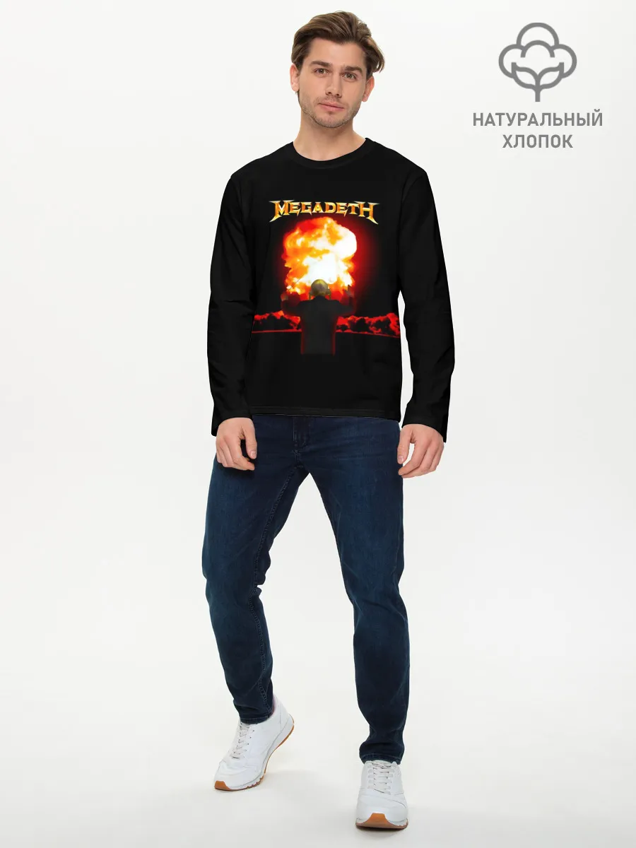 Мужской лонгслив базовый / Megadeth