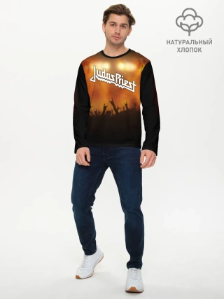 Мужской лонгслив базовый / Judas Priest