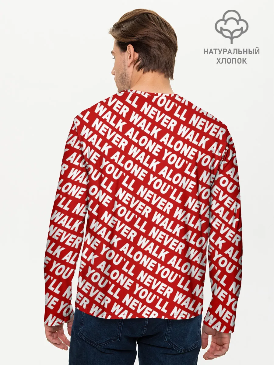 Мужской лонгслив базовый / YNWA красный